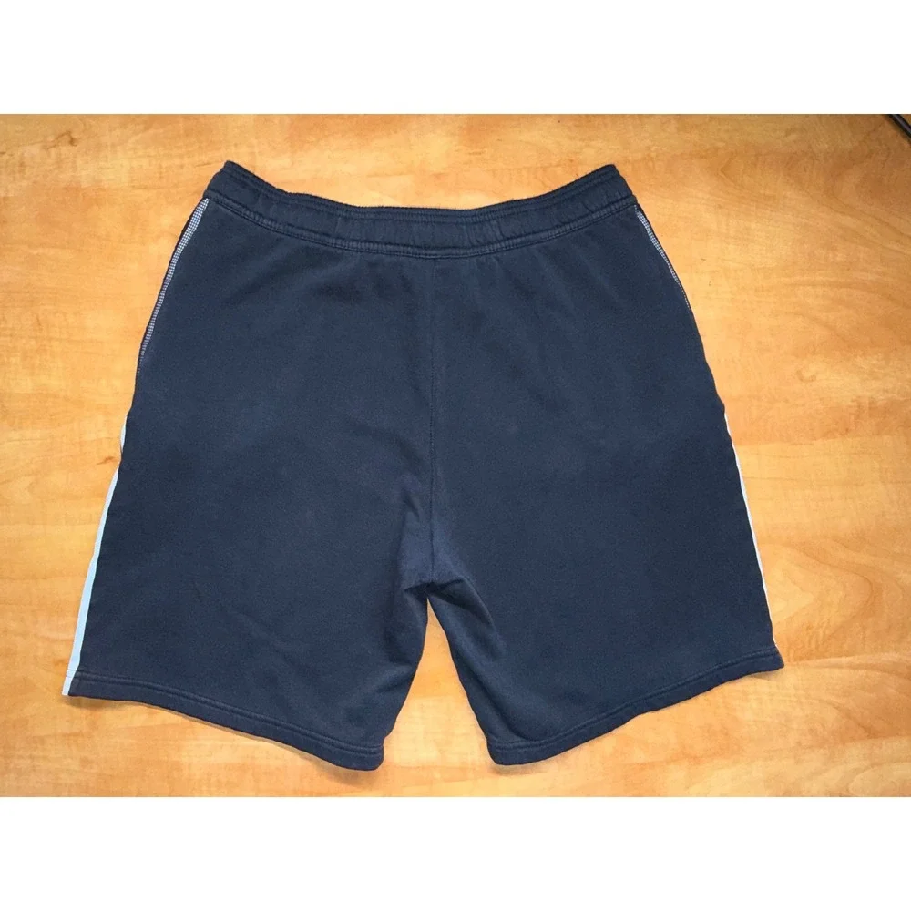 Adidas Mens Fleece Athletic‎ Shorts Black White Three Stripe Medium M